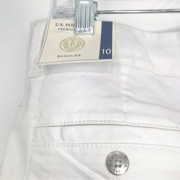 U.S. Polo Assoc. White Bermuda Shorts NEW - Picture 8 of 16